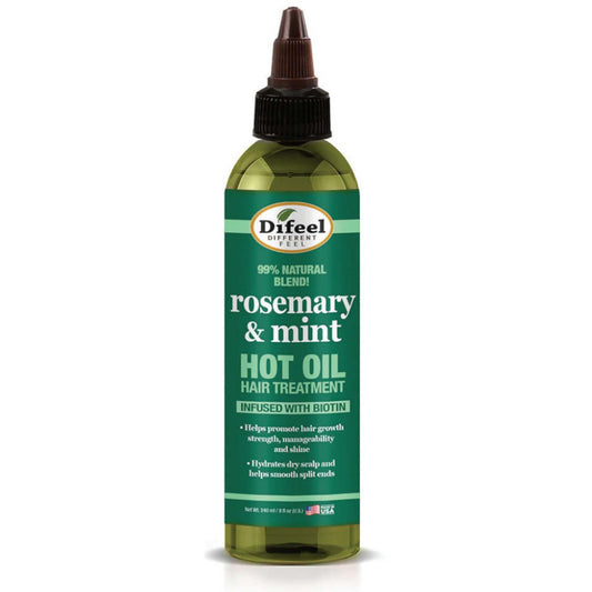 White Smoke Difeel(Sunflower) Rosemary Mint Hot Oil Hair Treatment (8oz)