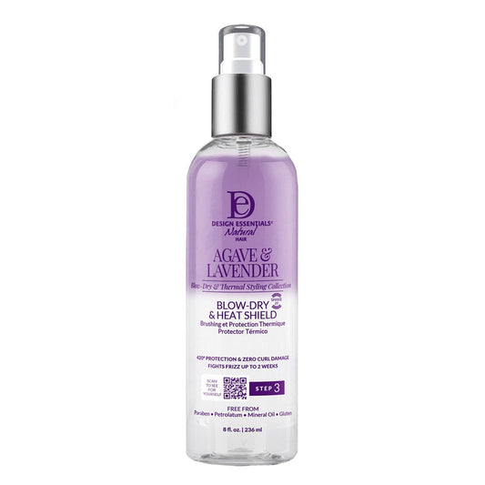 White Smoke DESIGN ESSENTIALS Agave &amp; Lavender Blow-Dry &amp; Heat Shield (8oz)