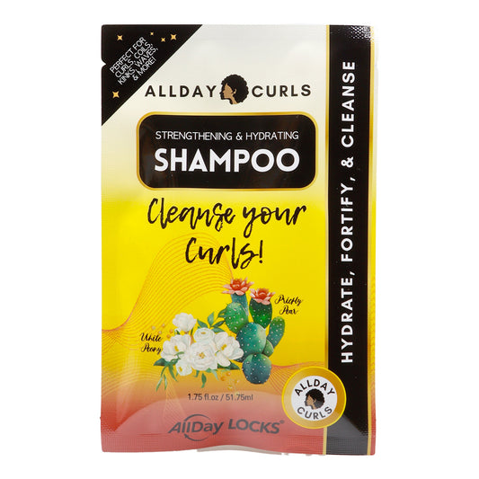 Black ALLDAY CURLS Hydrating Shampoo Packet (1.75oz)