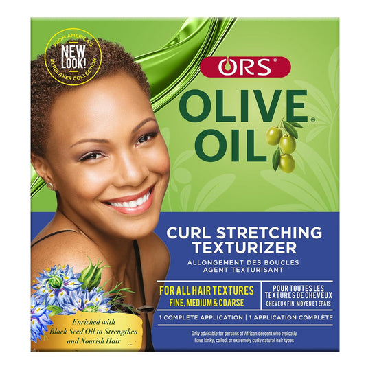 Dark Khaki ORS Olive Oil Curl Stretching Texturizer Kit