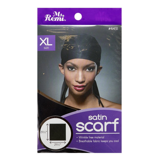 Dark Slate Gray ANNIE Satin Scarf [X-Large]