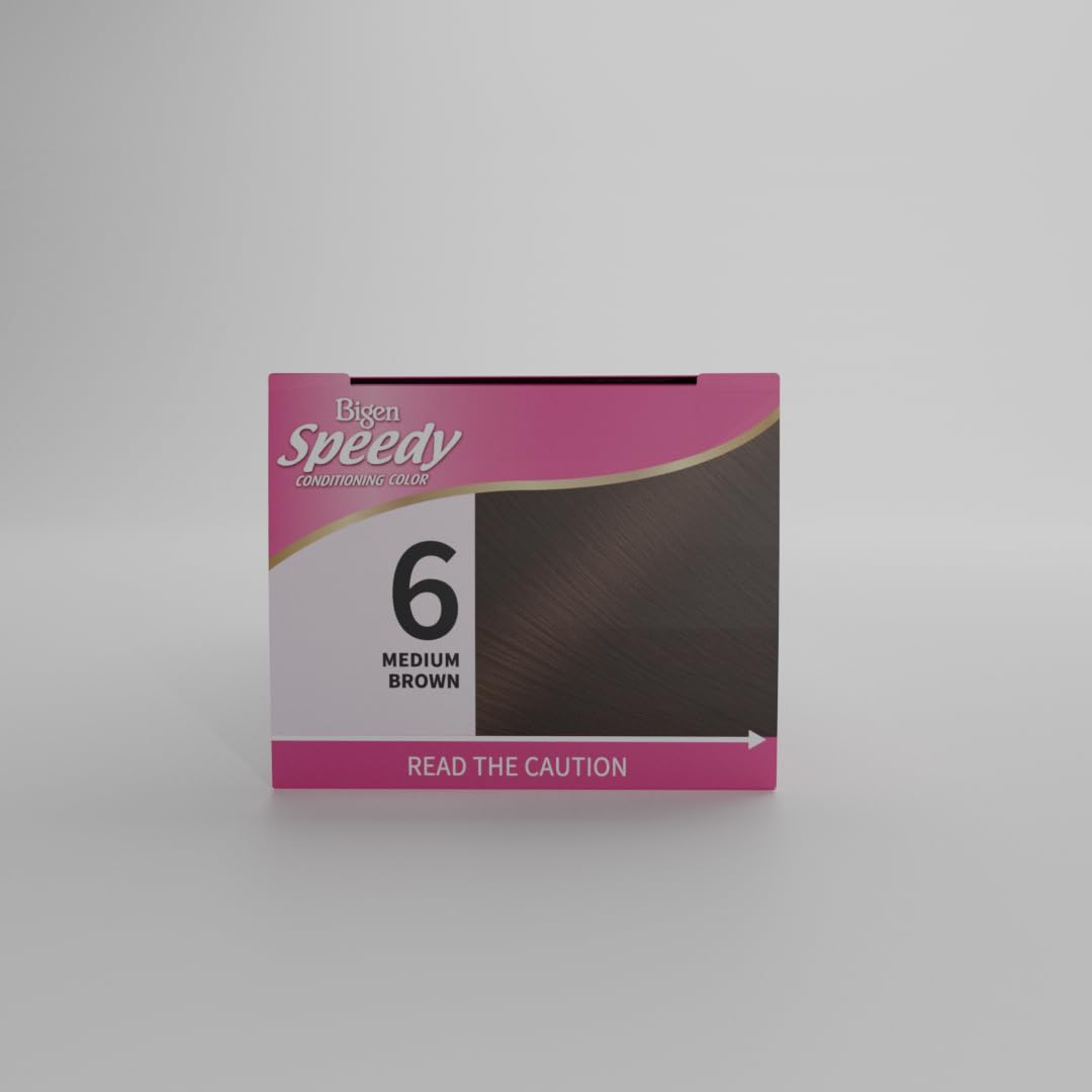 Gray Bigen Speedy Conditioning Color Refill: 6 Medium Brown - 3 Pack