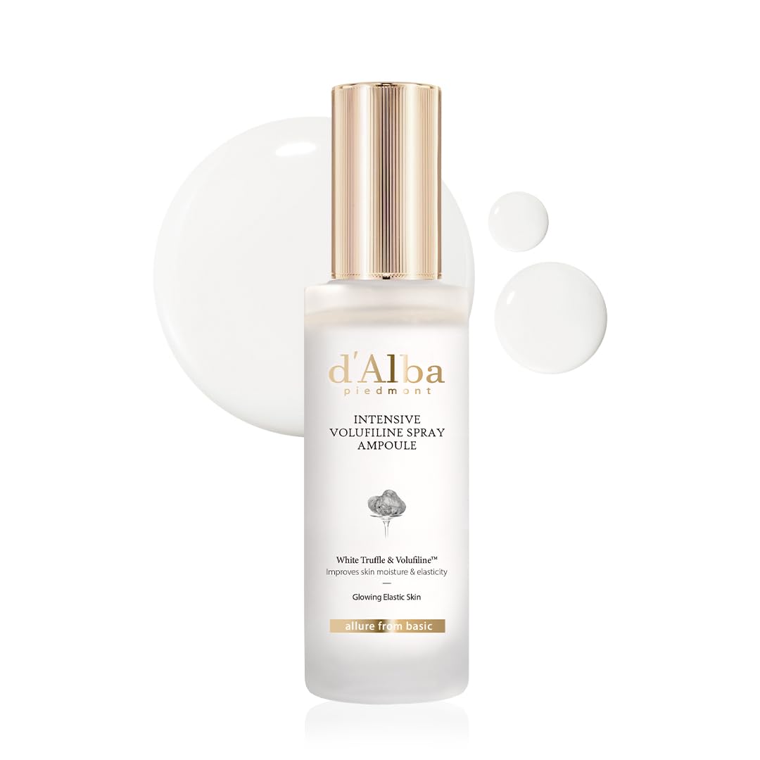 White Smoke d'alba Piedmont Intensive Vegan Volufiline Spray Ampoule, Milky Spray Serum, Skin Firming, Premium Elasticity Care Treatment, 50,000ppm Volufiline Ampoule (1.69 fl.oz)