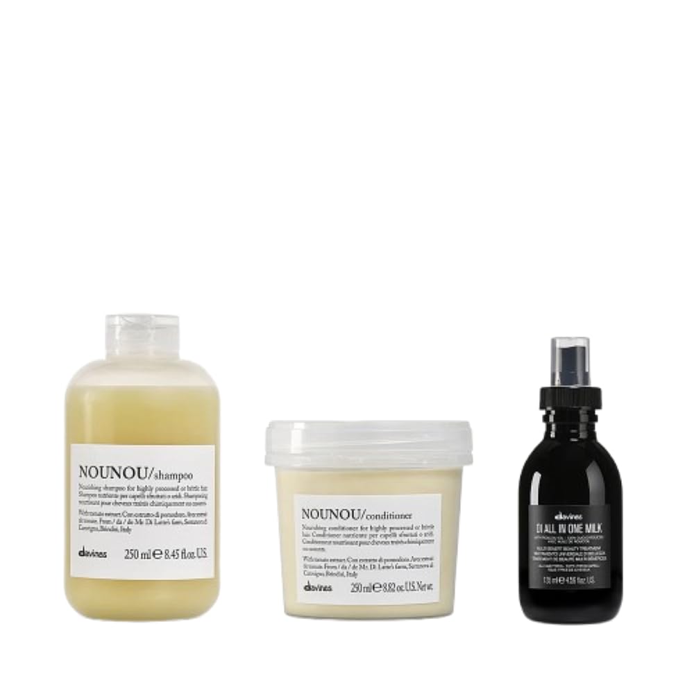 White Smoke Davines NOUNOU Hydrating Deep Shampoo & Conditioner