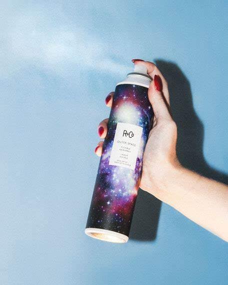 Sky Blue R+Co Outer Space Flexible Hairspray (, Flexible Hairspray, 9.5 Oz