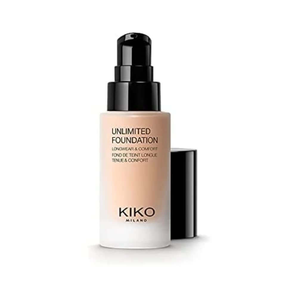 White Smoke KIKO Milano Unlimited Foundation, Long-Lasting Full Coverage