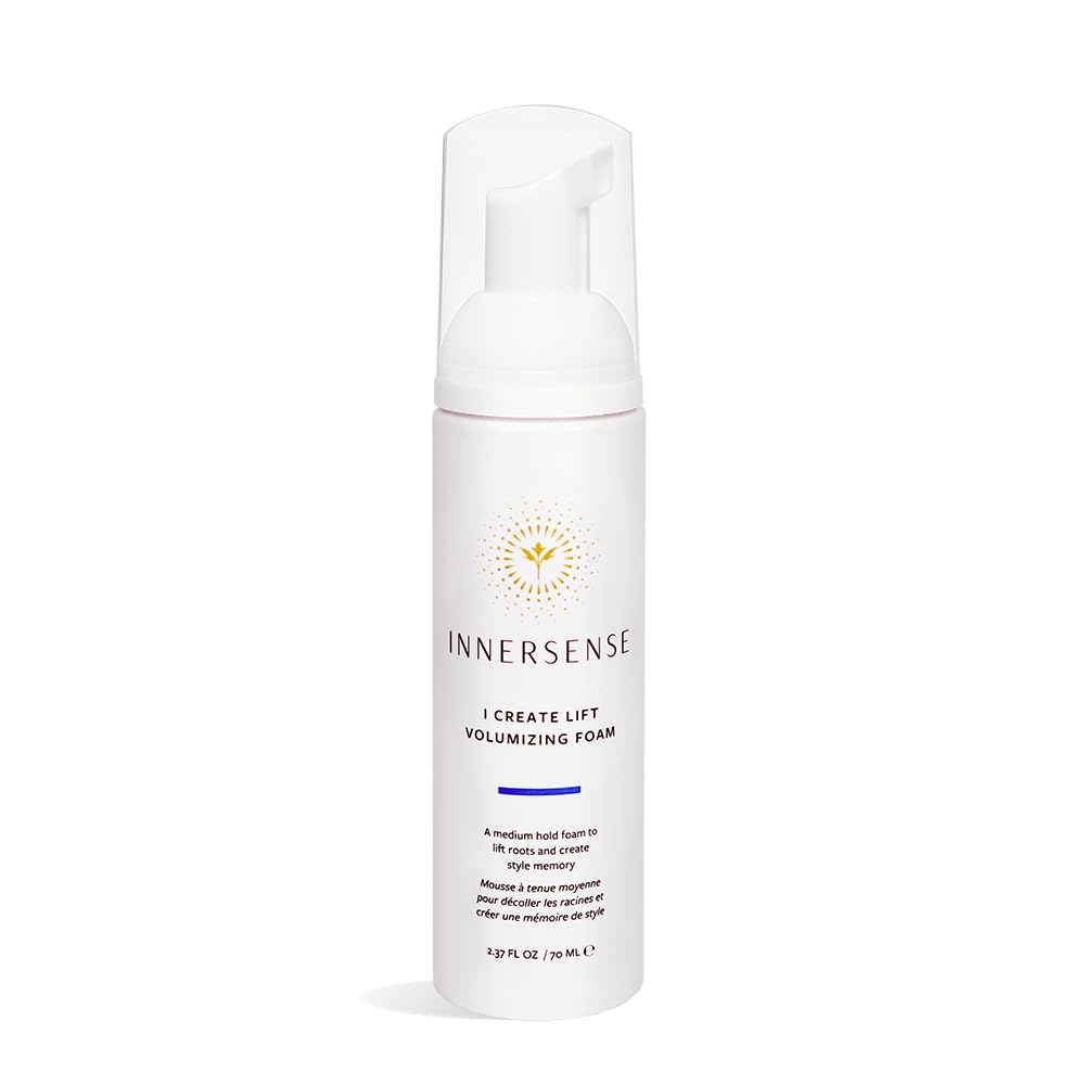 Lavender INNERSENSE Organic Beauty - Natural I Create Lift Volumizing Foam | Non-Toxic, Cruelty-Free, Clean Haircare (2.37 fl oz | 70 ml)