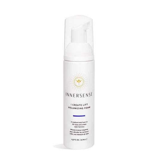 Lavender INNERSENSE Organic Beauty - Natural I Create Lift Volumizing Foam | Non-Toxic, Cruelty-Free, Clean Haircare (2.37 fl oz | 70 ml)