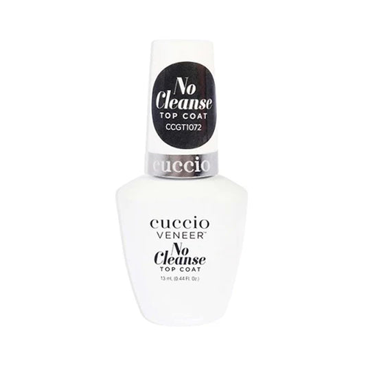 White Smoke Cuccio No Cleanse Top Coat Nail Polish – High Gloss Shine, UV/LED Compatible, Chip-Resistant for Long-Lasting Manicures, 0.44 Fluid Ounce