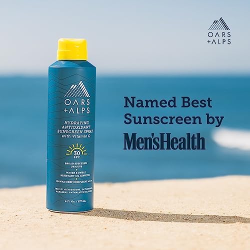 Bisque Oars + Alps SPF 30 Body Sunscreen Spray, Clear + Lightweight, 1pk, 6oz