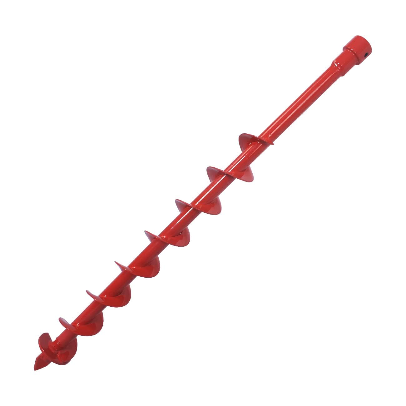 White Smoke Generic Rusk 2 Inch Diameter 36 Inch Long Earth Auger Bit with Fishtail Point and Patent Shock Spring