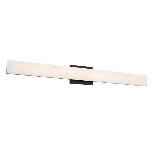 White Smoke Modern Forms Lanza 34in LED Bath Vanity & Wall Light 3000K in Black