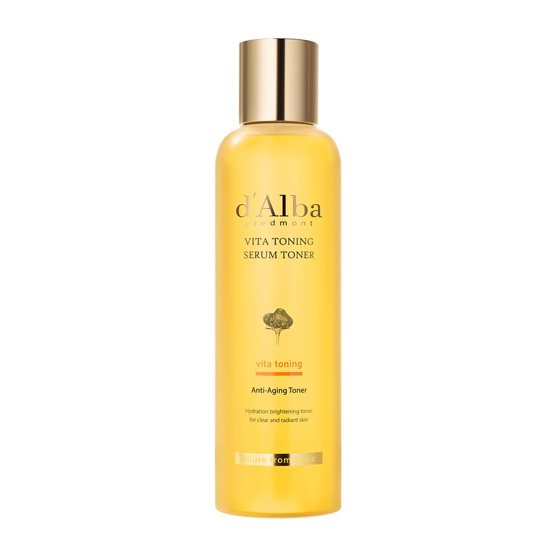 Light Goldenrod d'alba Piedmont White Truffle Vita Toning Serum Toner (6.08 fl. oz)