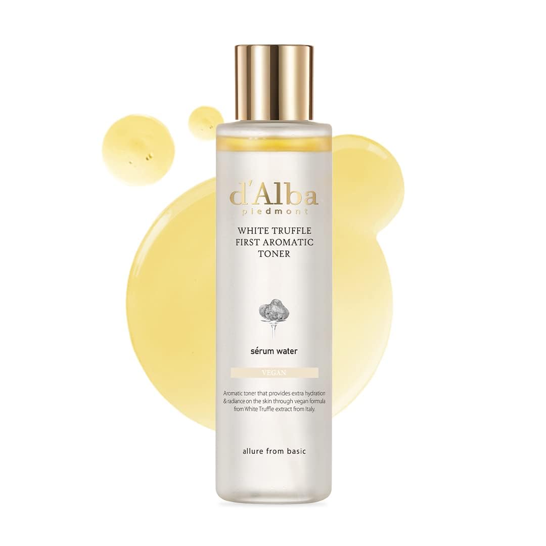 White Smoke d’Alba Italian White Truffle First Aromatic Toner, Vegan Skincare, Gentle Hydrating Toner with White Truffles, Weakly Acidic, Skin Texture Enhancement, Surfactant Free (5.24 fl oz.)