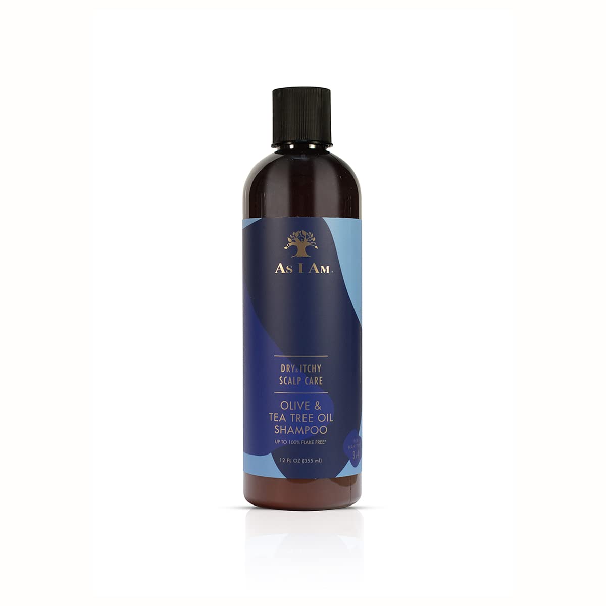 White Smoke As I Am Dry & Itchy Scalp Care Shampoo - 12 ounce - Fights Dandruff and Seborrheic Dermatitis - Enriched with Zinc Pyrithione, Olive Oil, and Tea Tree Oil