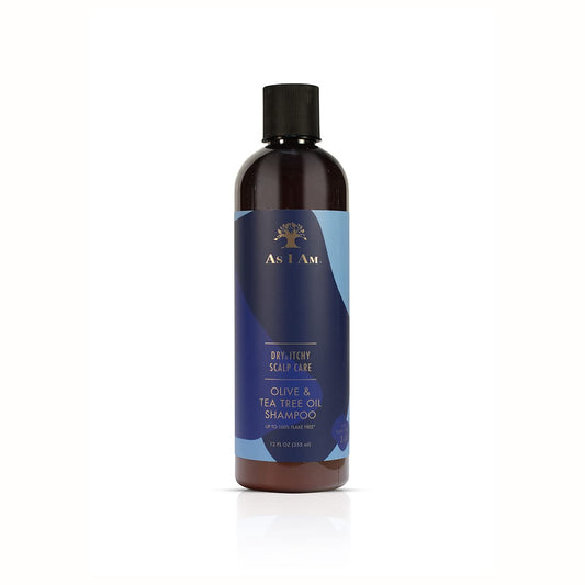 White Smoke As I Am Dry & Itchy Scalp Care Shampoo - 12 ounce - Fights Dandruff and Seborrheic Dermatitis - Enriched with Zinc Pyrithione, Olive Oil, and Tea Tree Oil