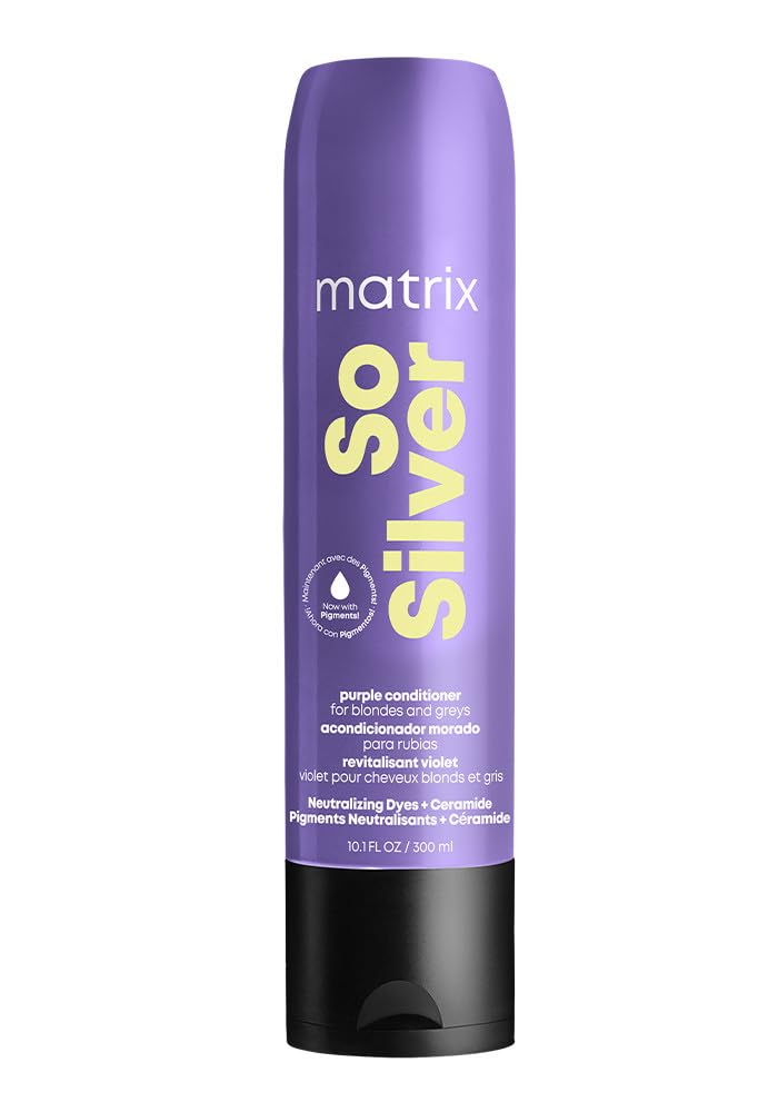 Dim Gray Matrix So Silver Purple Conditioner – For Blondes & Greys, 10.1 Fl Oz