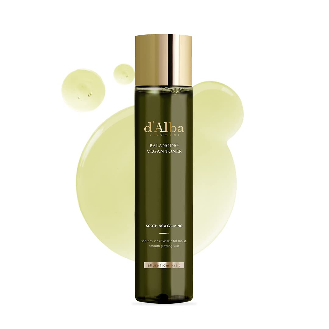 White Smoke d'alba Piedmont Italian White Truffle Mild Skin Balancing Vegan Toner, Mild pH Formula, Suitable for Sensitive Skin, Lightweight Finish
