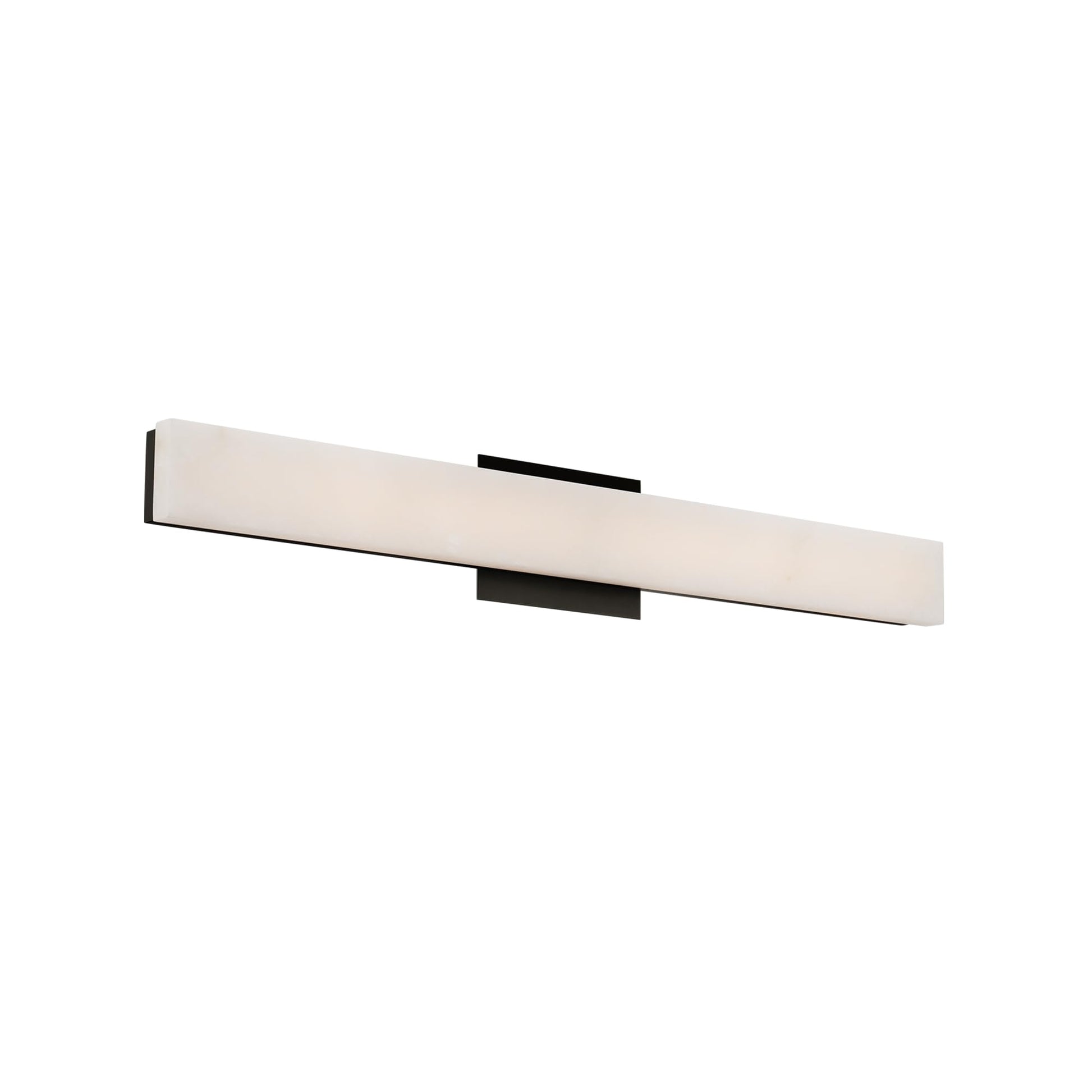 White Smoke Modern Forms Lanza 27in LED Bath Vanity & Wall Light 3000K in Black