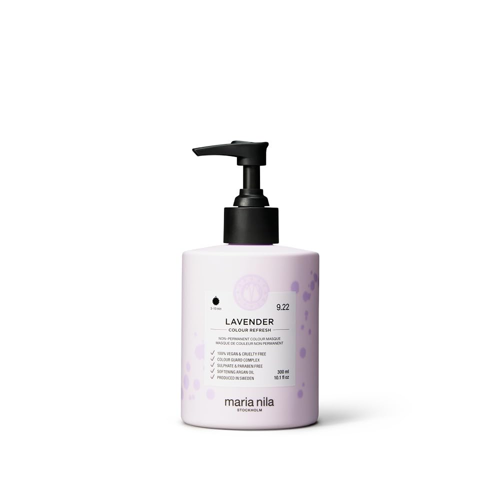 White Smoke Maria Nila Color Refresh, Lavender 10.1 Fl Oz, Purple/Lavender Hair Mask, Semi-Permanent Pigments, 100% Vegan & Sulfate/Paraben free