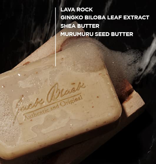 Black Jack Black Turbo Body Bar Scrubbing Soap, Mens Bar Soap