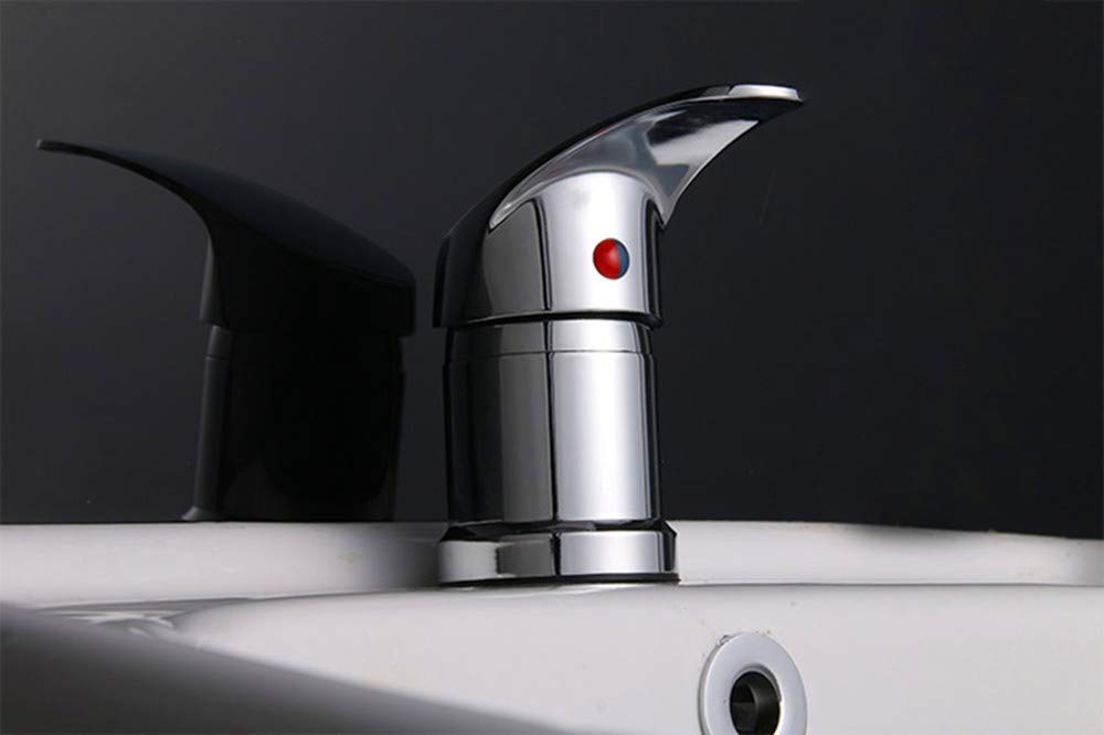 Black LukLoy Salon Shampoo Bowl Faucet, Salon Sink Faucet Replacement or Salon Sink Parts, Chrome