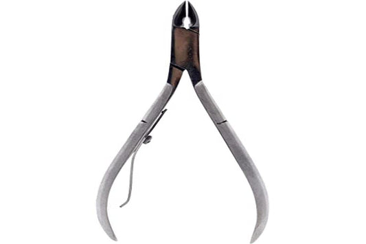 White Smoke Cuccio Pro Cuticle Nipper Half Jaw - Professional Stainless Steel - Precision Crafted Blades - Ideal For Manicures And Pedicures - Safely Trims Petite Cuticles And Hangnails - Very Durable - 1 Pc