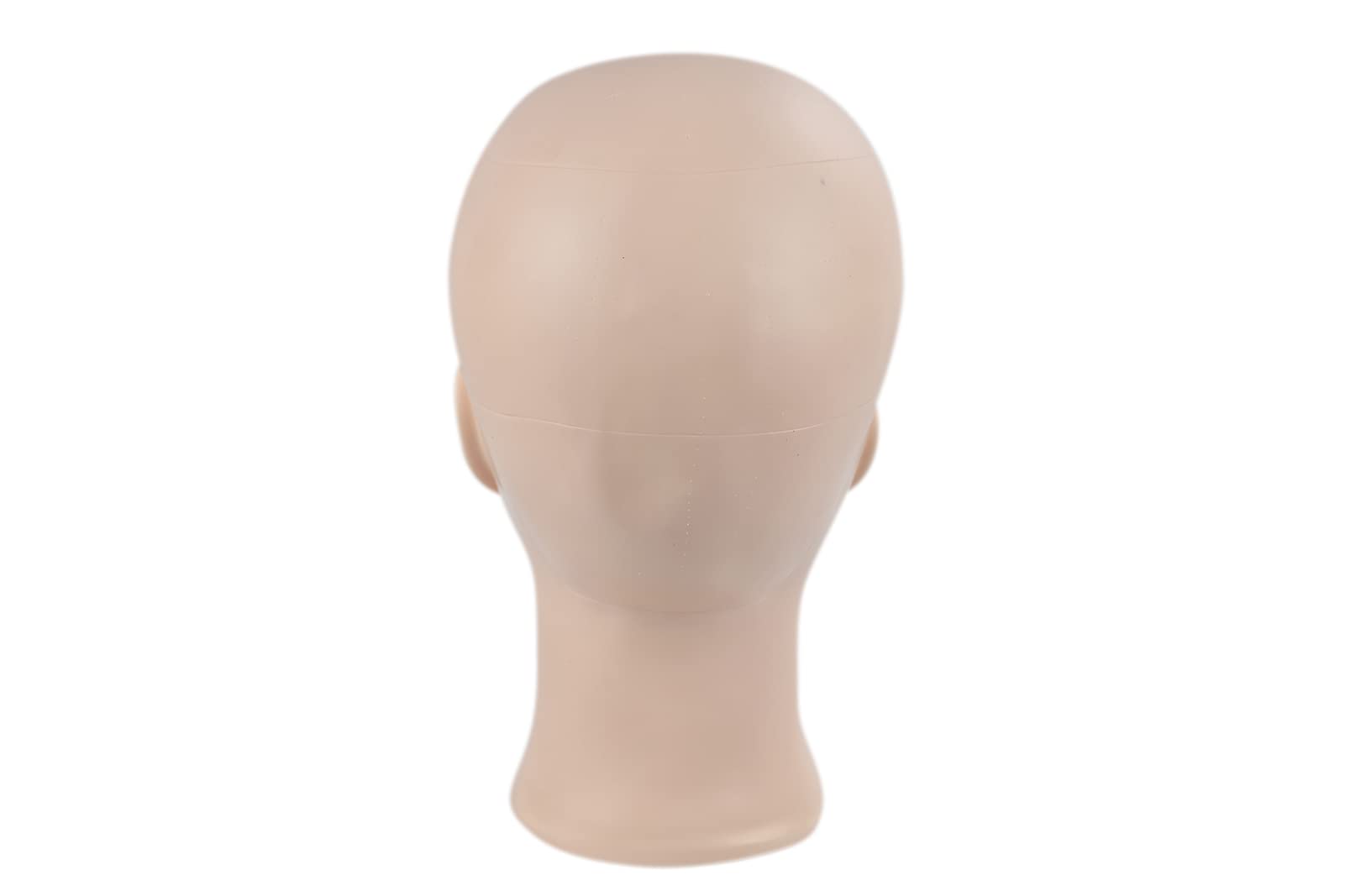 White Smoke MIAOMANZI Bald Female Training Head Cosmetology Mannequin Head for Wigs Making and Display with Free clamp (GT-02)