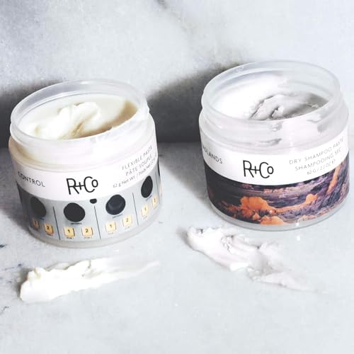 Lavender R+Co CONTROL Flexible Paste, 2.2 oz/62 G, Relative Paradise Scent