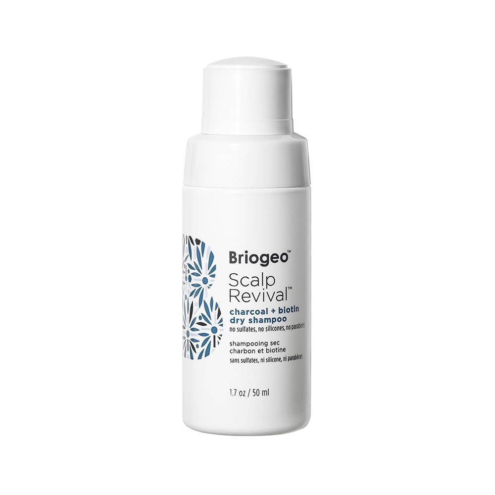 White Smoke Briogeo Scalp Revival Charcoal + Biotin Dry Shampoo | Non-Aerosol Powder