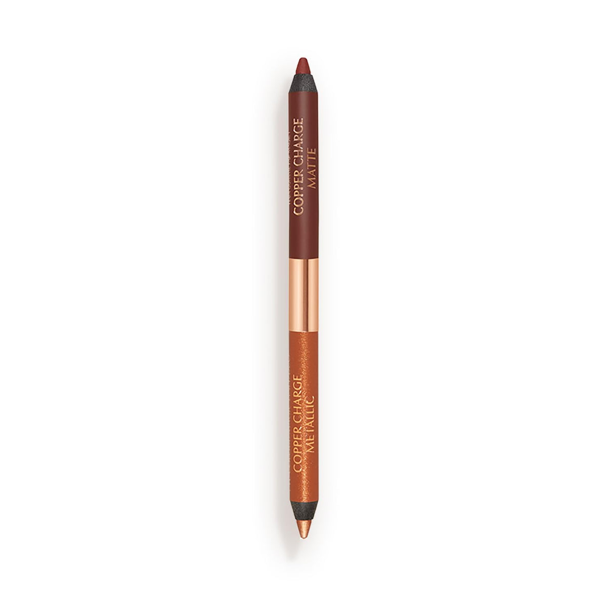Light Gray Charlotte Tilbury Exagger-Eyes Eyeliner Duo - Dual-Ended - Metallic & Matte