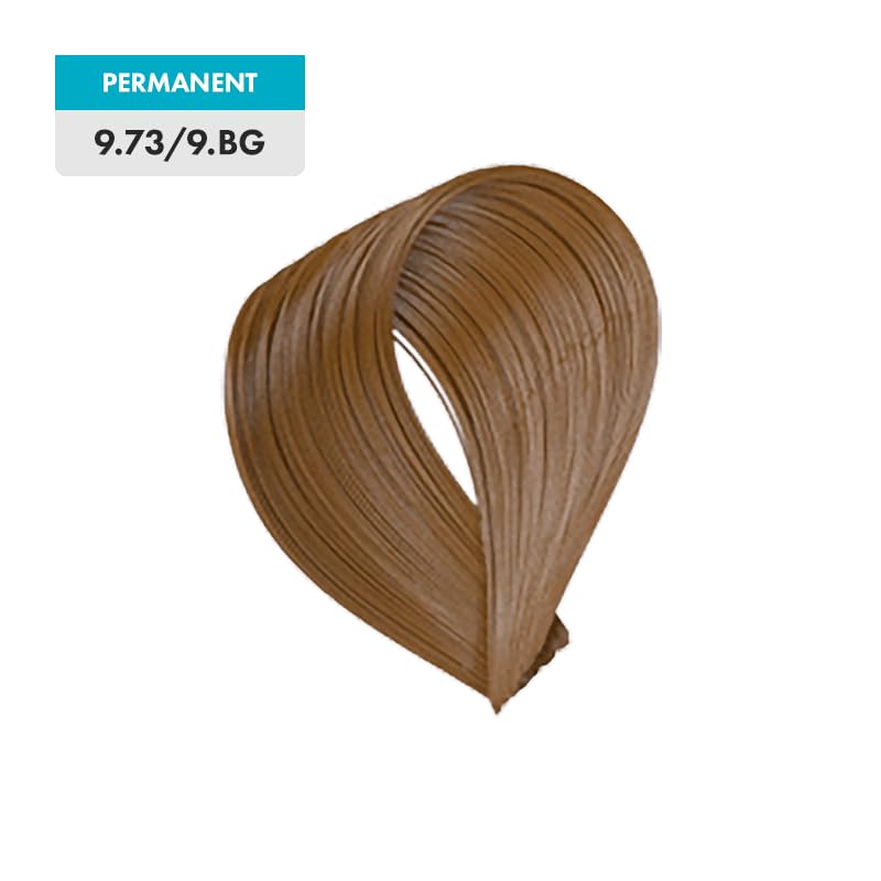 White Smoke Hair Bar NYC Professional Permanent Hair Colors 9.73/9.BG Very Light Brown Gold Blonde Intense & Bright Color Long-Lasting, Fade-Resistant | Shiny Hair 3.4oz 100ml Made in Italy