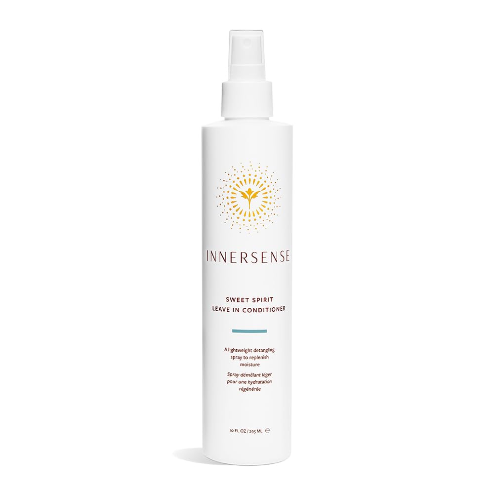 White Smoke INNERSENSE Organic Beauty - Natural Sweet Spirit Leave-In Conditioner | Non-Toxic, Cruelty-Free, Clean Haircare (Full Size, 10 fl oz | 295 ml)