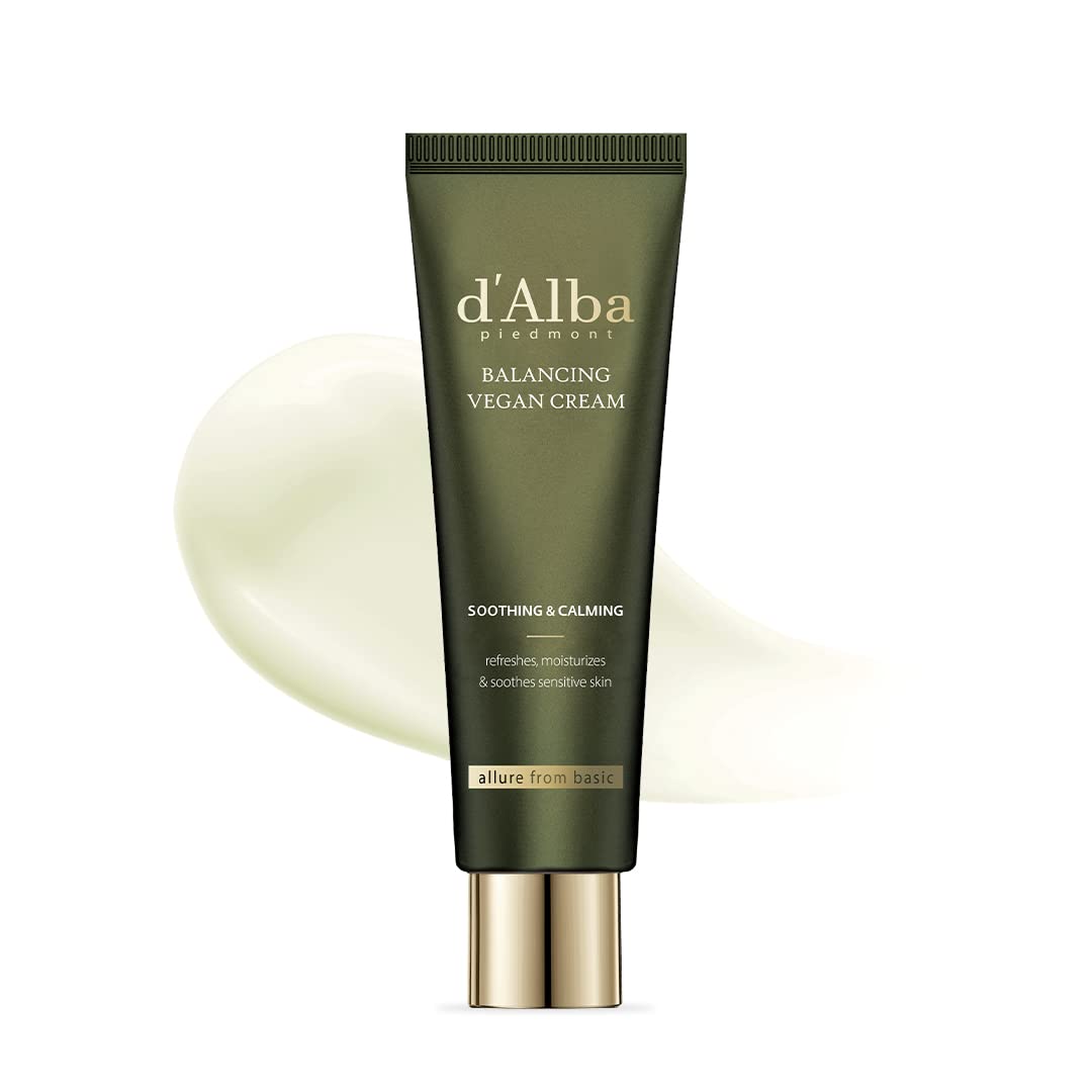 White Smoke d'alba Piedmont Italian White Truffle Mild Skin Balancing Vegan Cream, Hydrating and Gentle Moisturizer, Mild pH Balancing Cream with White Truffles for Sensitive Skin, Watery Lightweight Texture