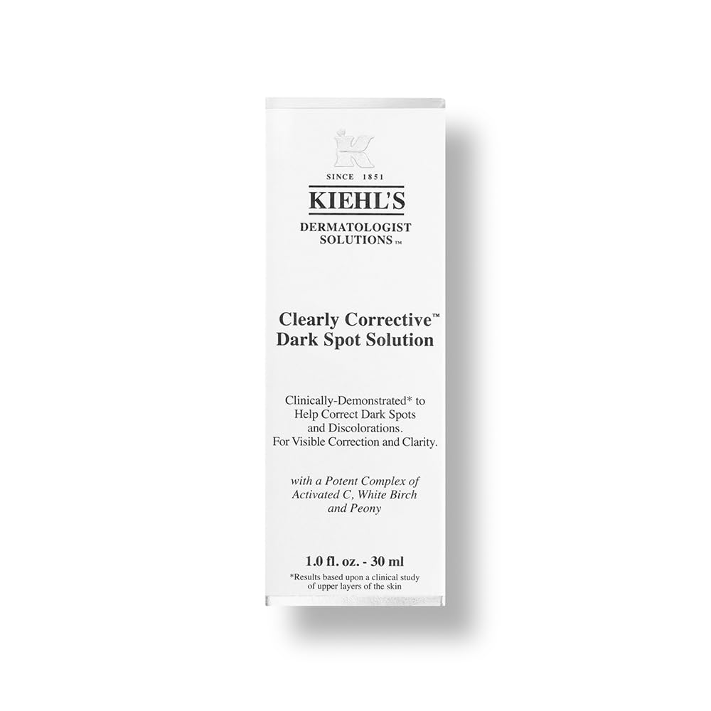 White Smoke Kiehl's Clearly Corrective Dark Spot Solution for Unisex, 1.7 Fl Oz