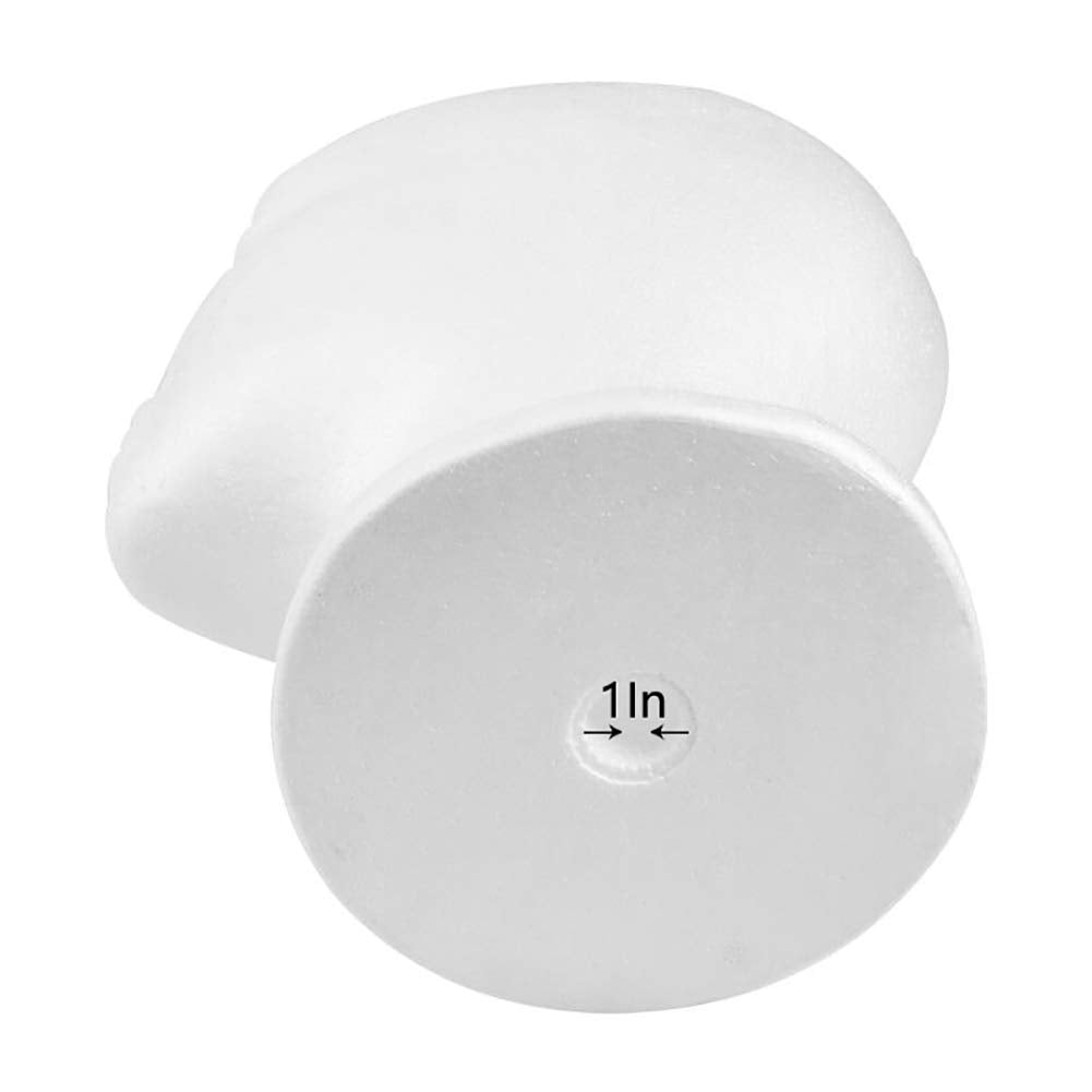 White Smoke CHIVENIDO Styrofoam Wig Head - 2PCS Female Foam Mannequin Head Stand and Holder for Style, Model and Display Hair, Hats and Hairpieces, Mask for Home, Salon and Travel