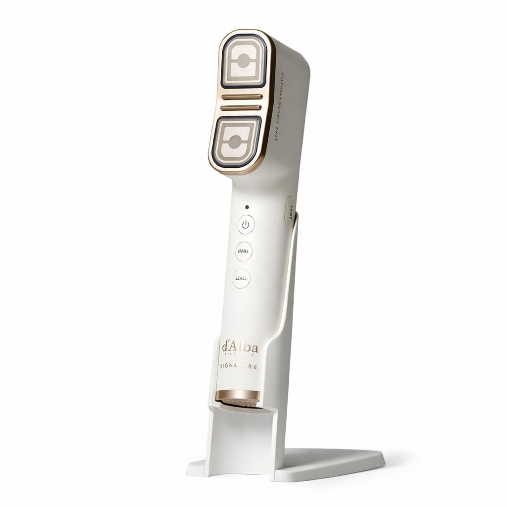 White Smoke d’Alba Allthera Double Shot Beauty Massager | 3-Mode Facial Beauty Massager | Face & Body Care | Korean Skincare Tool