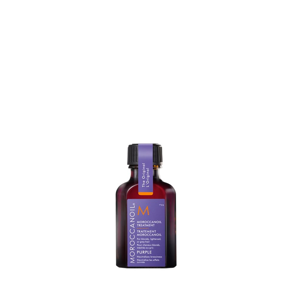 White Smoke Moroccanoil Treatment Purple Hair Oil for Blonde Hair, 0.85 Fl. Oz.