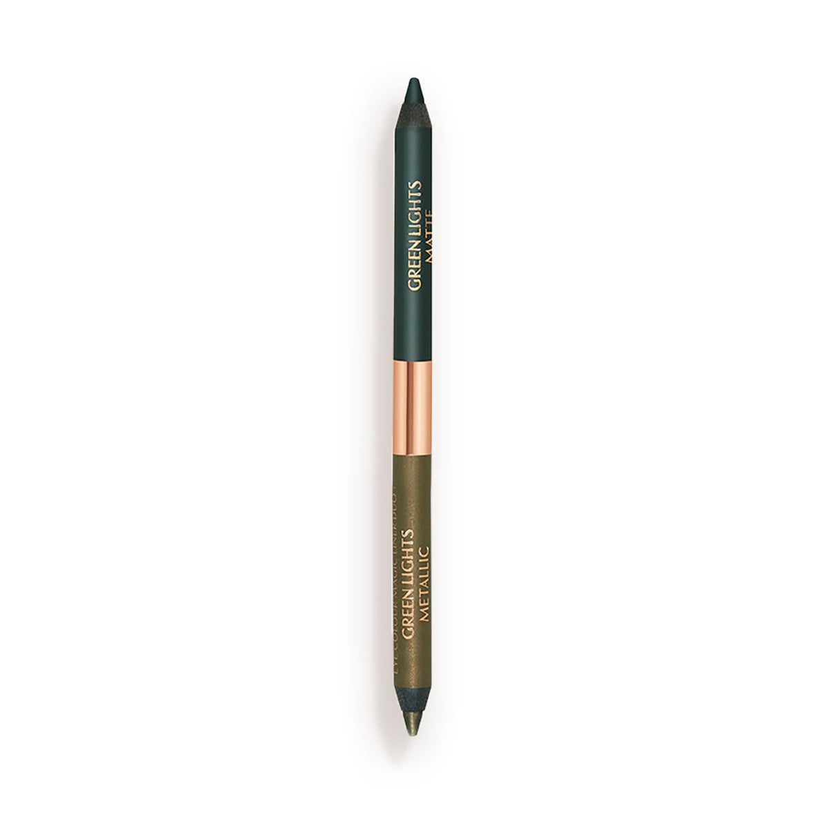 Light Gray Charlotte Tilbury Exagger-Eyes Eyeliner Duo - Dual-Ended - Metallic & Matte