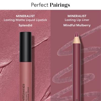 Maroon bareMinerals Mineralist Lasting Lip Liner, 0.04 oz
