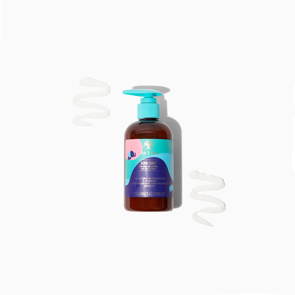 White Smoke As I Am Born Curly Argan Leave-In Conditioner & Detangler - 8 ounce