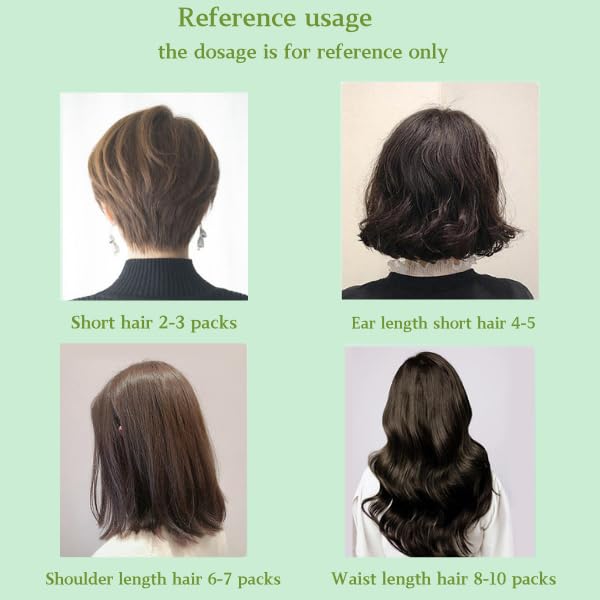 Light Gray QUAAM Bubble Plant Hair Dye,New Botanical Bubble Hair Dye Hair Dye Shampoo for Women Men 30ml 10Packs/Box (Black Tea)