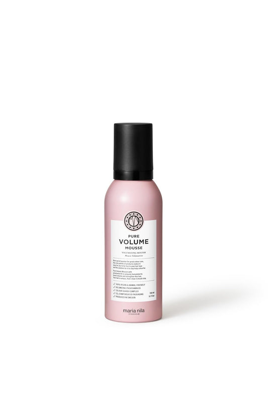 White Smoke Maria Nila Pure Volume, Volumizing Mousse for Thicker Hair, Panthenol/Provitamin B5 Gives Volume to Thin & Fine Hair, 100% Vegan & Sulfate/Paraben free, 5.1 Fl Oz