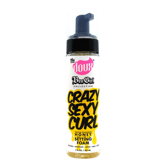 White Smoke THE DOUX Bee Girl Crazy Sexy Curl Setting Foam - 7oz