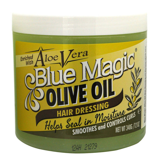 Antique White BLUE MAGIC Olive Oil Hair Dressing (12oz)