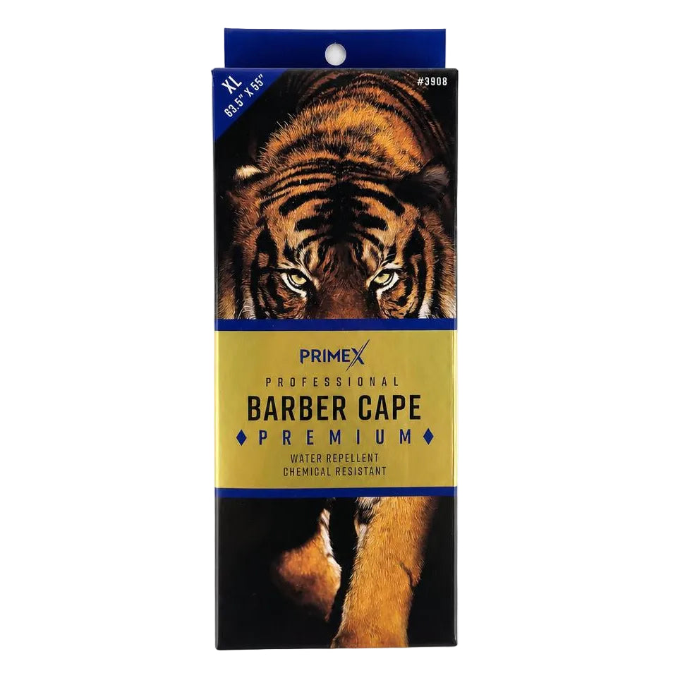 Black ANNIE PrimeX Premium Barber Cape - Tiger