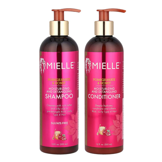 White Smoke MIELLE Pomegranate &amp; Honey DUO - Shampoo (12oz) &amp; Conditioner (12oz)