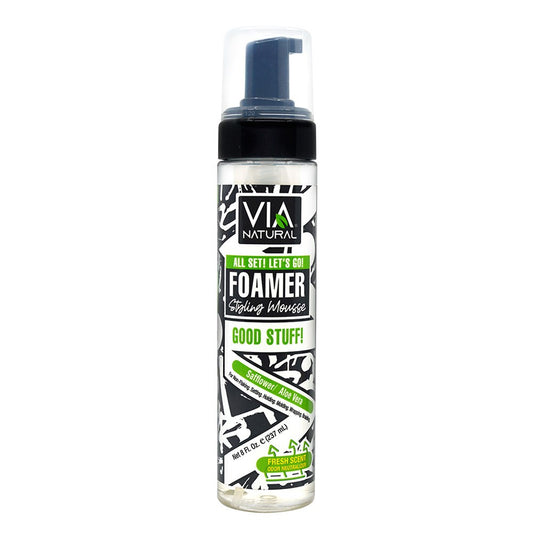 White Smoke VIA NATURAL Foamer Styling Mousse (8oz)