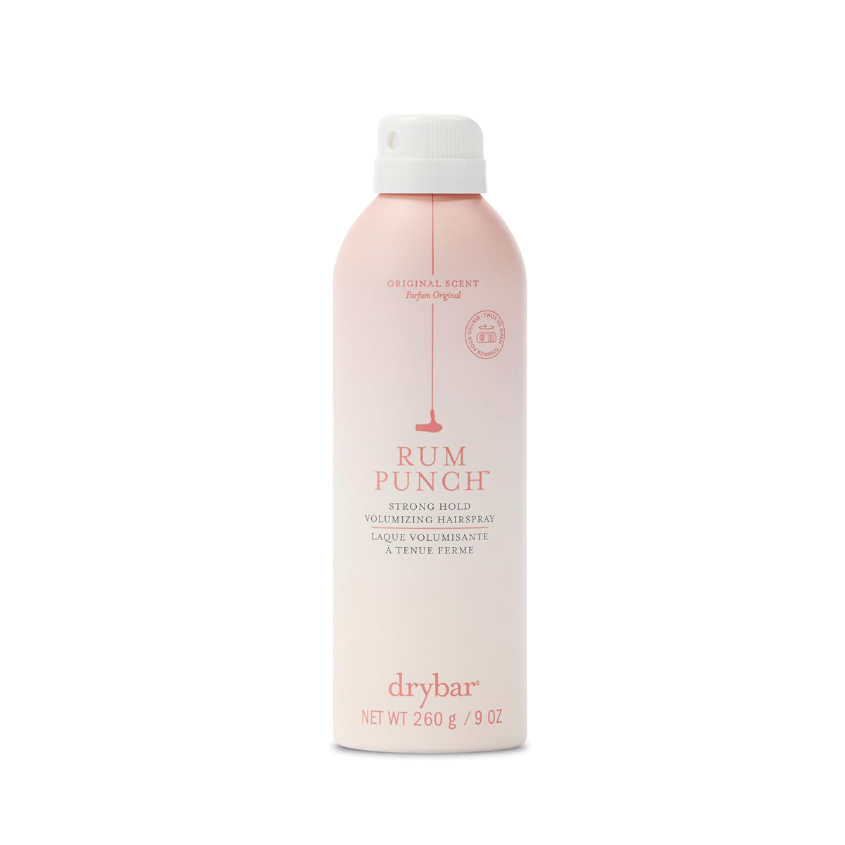 Light Gray Drybar Rum Punch Strong Hold Volumizing Hairspray, 9 oz
