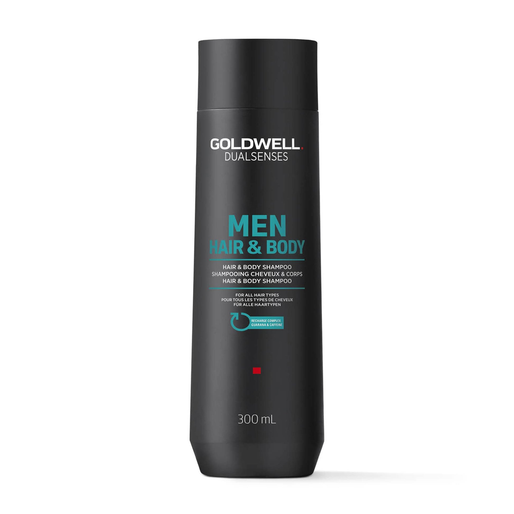 Dark Slate Gray Goldwell Dualsenses Men Hair and Body Shampoo 300ml, 10.1 oz